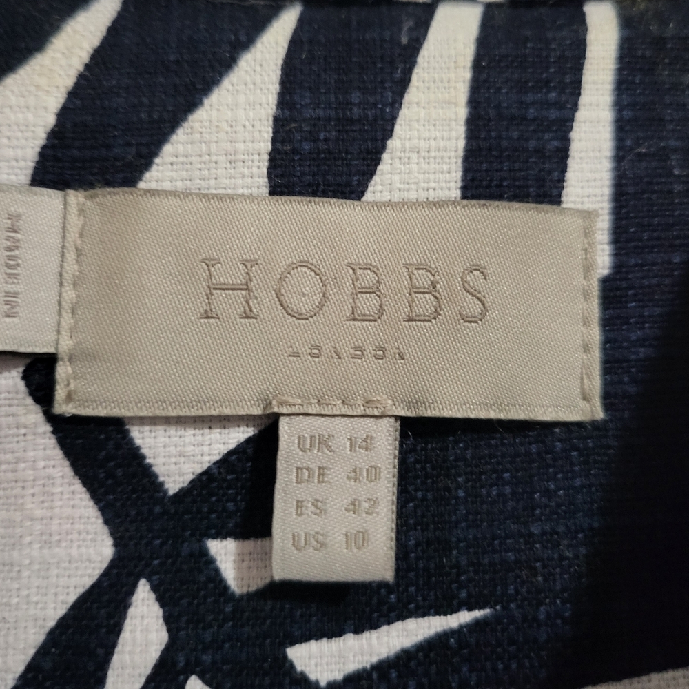 Hobbs London Clarence Midi Dress Palm Print size 10 - Picture 7 of 10
